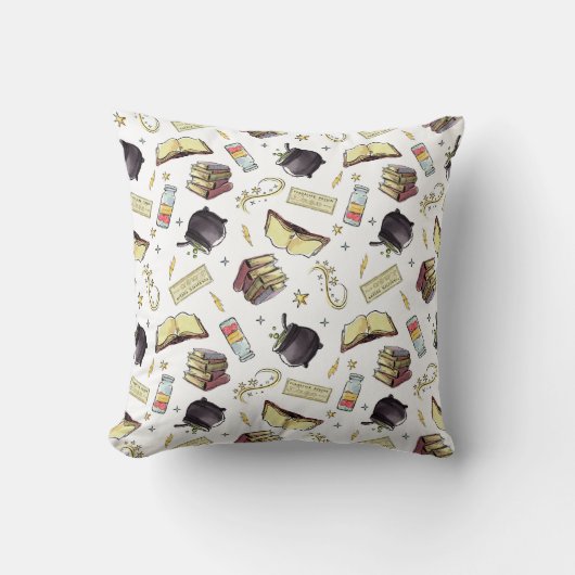 HARRY POTTER™呪文・書籍パターン クッション (正面)