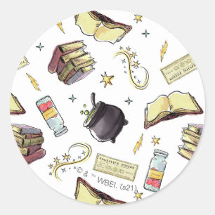 HARRY POTTER™呪文・書籍パターン ラウンドシール