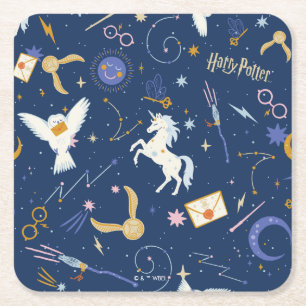 HARRY POTTER™ 夏至アイコン パターン スクエアペーパーコースター