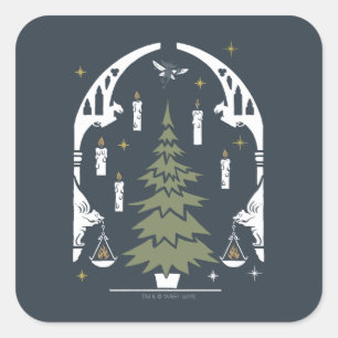 HARRY POTTER™魔法のクリスマスツリー スクエアシール