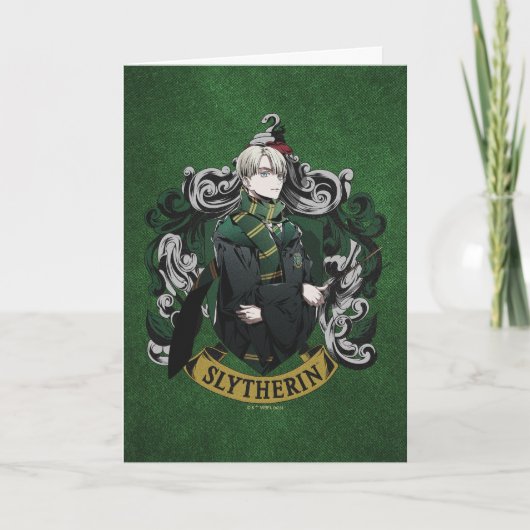 HARRY POTTER™ | Anime Draco Malfoy House Crest カード (正面)