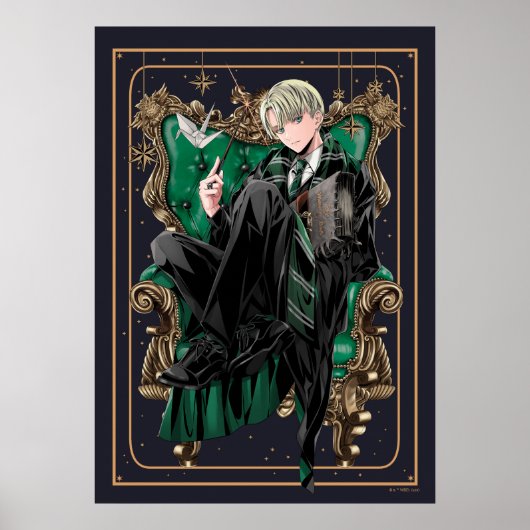 HARRY POTTER™ | Anime Draco Malfoy Seated ポスター (正面)