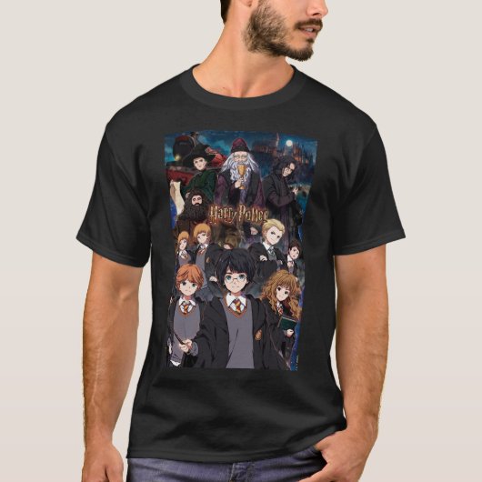 HARRY POTTER™ Anime Ensemble Scene Tシャツ (正面)