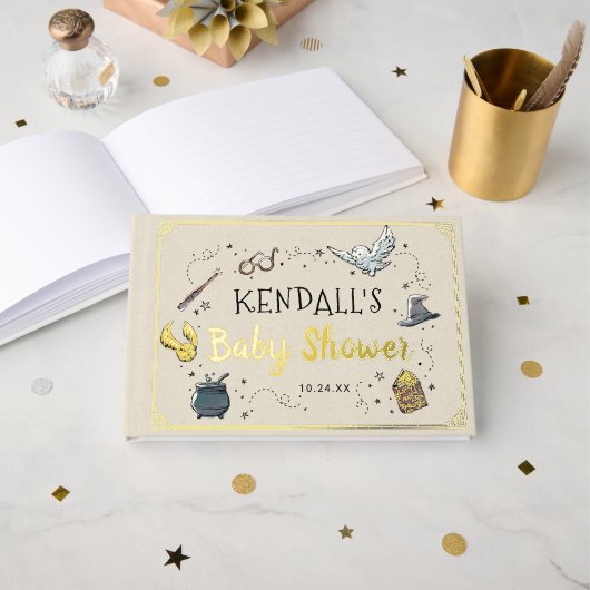 Harry Potter Baby Shower Invitation ゲストブック (正面見開き)