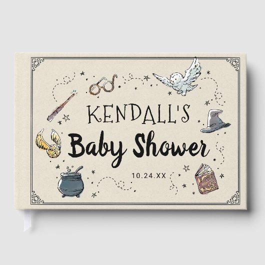 Harry Potter Baby Shower Invitation ゲストブック (正面)
