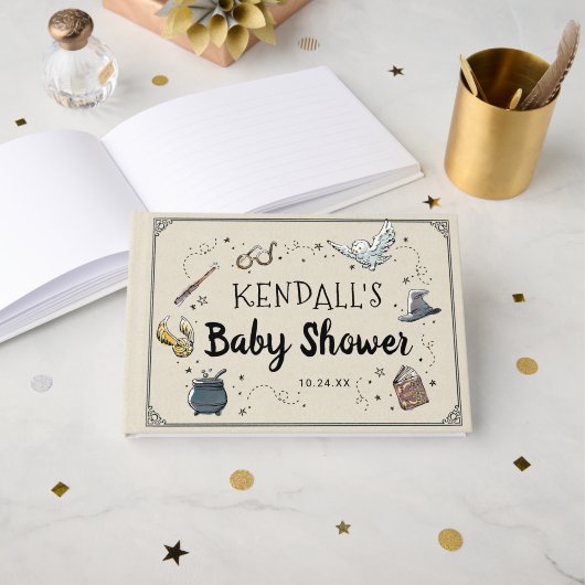 Harry Potter Baby Shower Invitation ゲストブック (正面見開き)