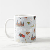 Harry Potter Cartoon Hogwarts Pattern コーヒーマグカップ (左)