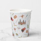 Harry Potter Cartoon Hogwarts Pattern 紙コップ (裏面)