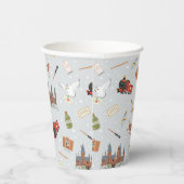 Harry Potter Cartoon Hogwarts Pattern 紙コップ (右)