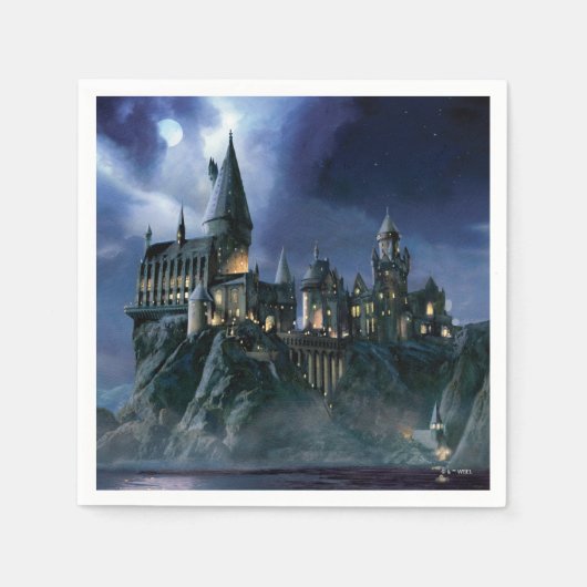 Harry Potter Castle | Moonlit Hogwarts スタンダードカクテルナプキン (正面)