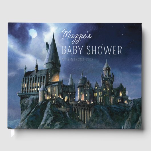 Harry Potter Castle | Moonlit Hogwarts Baby Shower ゲストブック (正面)