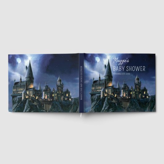 Harry Potter Castle | Moonlit Hogwarts Baby Shower ゲストブック (全面)