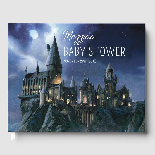 Harry Potter Castle | Moonlit Hogwarts Baby Shower ゲストブック (正面)