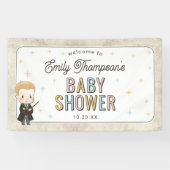 Harry Potter Chibi Draco Malfoy Wizard Baby Shower 横断幕 (横)