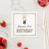 Harry Potter Chibi Draco Malfoy Wizard Birthday スタンダードカクテルナプキン (インサイチュ)