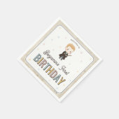 Harry Potter Chibi Draco Malfoy Wizard Birthday スタンダードカクテルナプキン (角)