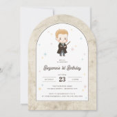 Harry Potter | Chibi Draco Malfoy Wizard Birthday 招待状 (正面)