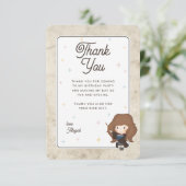 Harry Potter Chibi Hermione Wizard Birthday サンキューカード (スタンド正面)