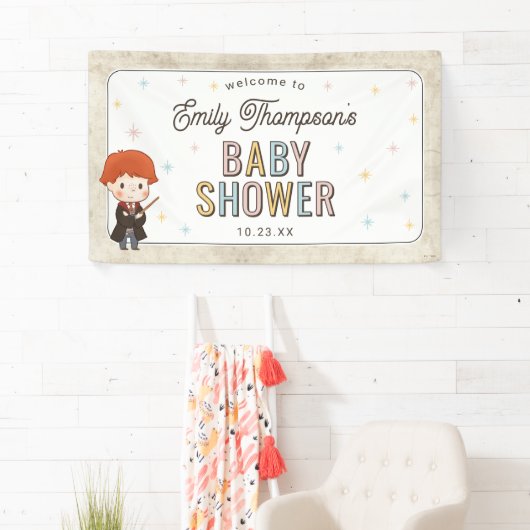 Harry Potter Chibi Ron Weasley Wizard Baby Shower 横断幕 (インサイチュ)