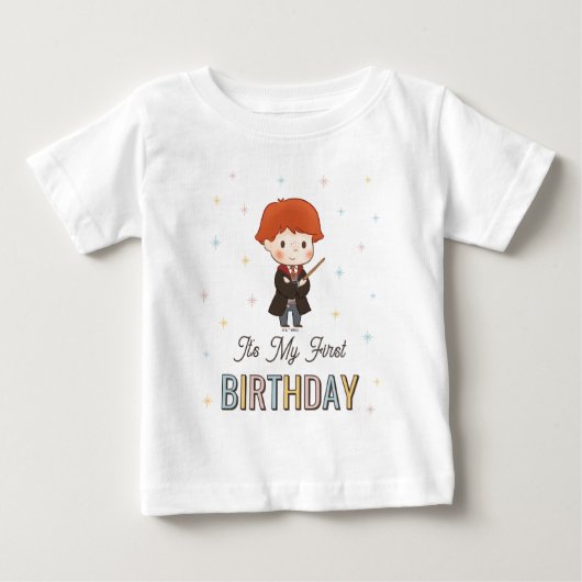 Harry Potter Chibi Ron Weasley Wizard Birthday ベビーTシャツ (正面)