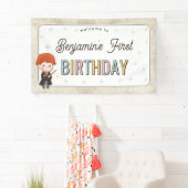 Harry Potter Chibi Ron Weasley Wizard Birthday 横断幕 (インサイチュ)