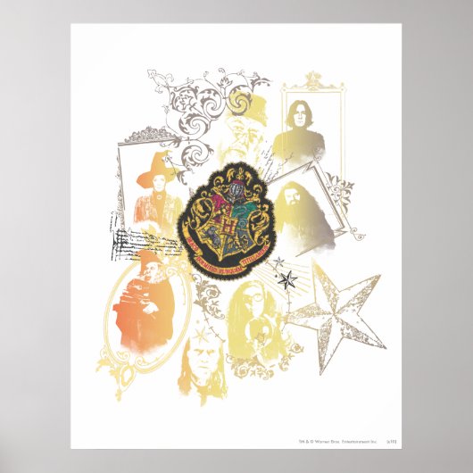 Harry Potter | Colorful Hogwarts Crest ポスター (正面)