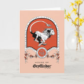 HARRY POTTER™ | Delicate Sketch GRYFFINDOR™ Crest カード (黄色い花)