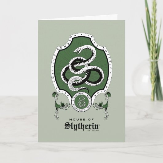 HARRY POTTER™ | Delicate Sketch SLYTHERIN™ Crest カード (正面)