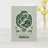 HARRY POTTER™ | Delicate Sketch SLYTHERIN™ Crest カード (黄色い花)