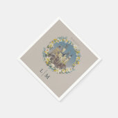 Harry Potter | Floral Hogwarts Castle Wedding スタンダードカクテルナプキン (角)