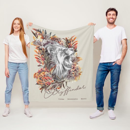HARRY POTTER™ GRYFFINDOR™フローラグラフィック フリースブランケット (インサイチュ)