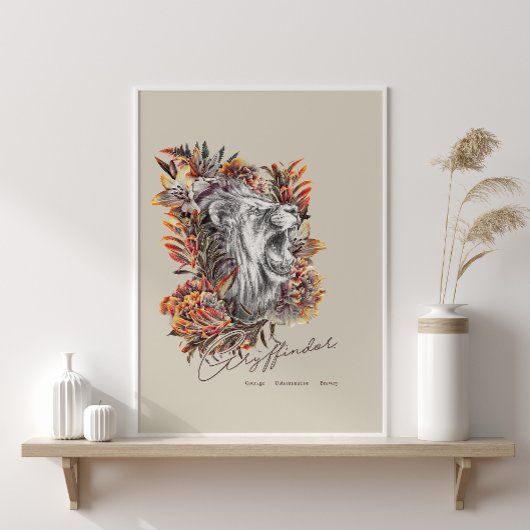 HARRY POTTER™ GRYFFINDOR™フローラグラフィック ポスター