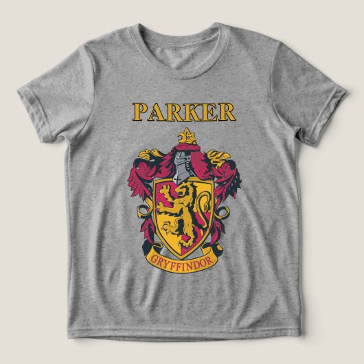 Harry Potter | Gryffindor Crest Gold and Red トライブレンドＴシャツ (デザイン正面)