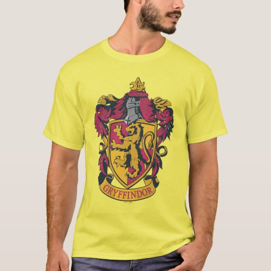 Harry Potter | Gryffindor Crest Gold and Red Tシャツ (正面)