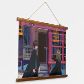 HARRY POTTER™ & Harmioone at Eeylops Owl Emporium 吊り下げ型タペストリー (傾斜あり)