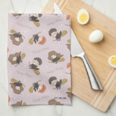 HARRY POTTER™、Harmioone、Ron 飛んでいる Pattern キッチンタオル (四つ折り)