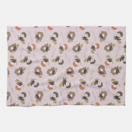 HARRY POTTER™、Harmioone、Ron 飛んでいる Pattern キッチンタオル (横)