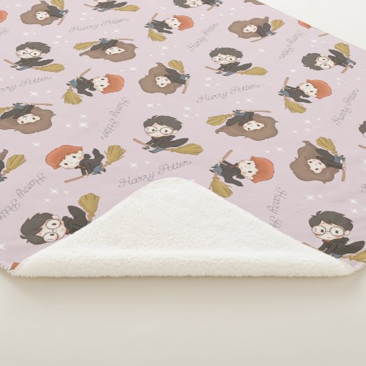 HARRY POTTER™、Harmioone、Ron 飛んでいる Pattern シェルパブランケット (3/4)