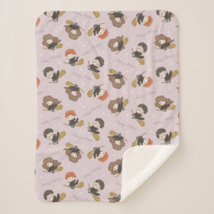 HARRY POTTER™、Harmioone、Ron 飛んでいる Pattern シェルパブランケット