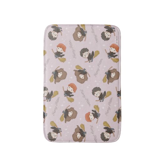 HARRY POTTER™、Harmioone、Ron 飛んでいる Pattern バスマット (正面縦)