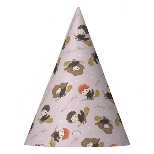 HARRY POTTER™、Harmioone、Ron 飛んでいる Pattern パーティーハット (左)