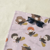 HARRY POTTER™、Harmioone、Ron 飛んでいる Pattern ビーチタオル (インサイチュ)