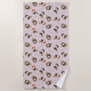 HARRY POTTER™、Harmioone、Ron 飛んでいる Pattern ビーチタオル