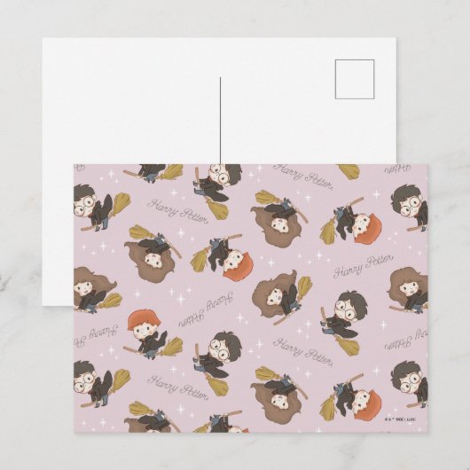 HARRY POTTER™、Harmioone、Ron 飛んでいる Pattern ポストカード (正面/裏面)