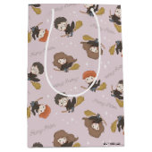 HARRY POTTER™、Harmioone、Ron 飛んでいる Pattern ミディアムペーパーバッグ (正面)