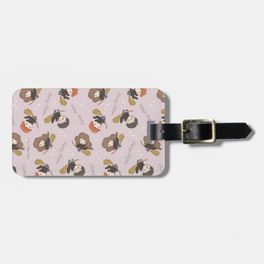 HARRY POTTER™、Harmioone、Ron 飛んでいる Pattern ラゲッジタグ (正面横)