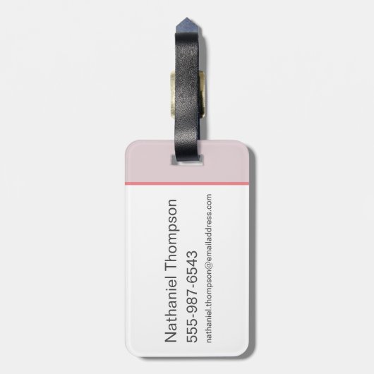 HARRY POTTER™、Harmioone、Ron 飛んでいる Pattern ラゲッジタグ (裏面縦)