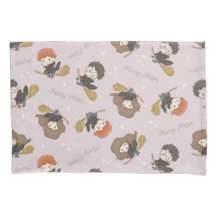 HARRY POTTER™、Harmioone、Ron 飛んでいる Pattern 枕カバー