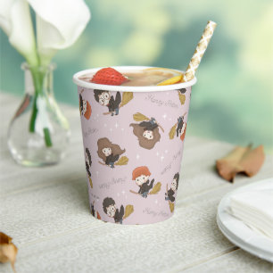HARRY POTTER™、Harmioone、Ron 飛んでいる Pattern 紙コップ