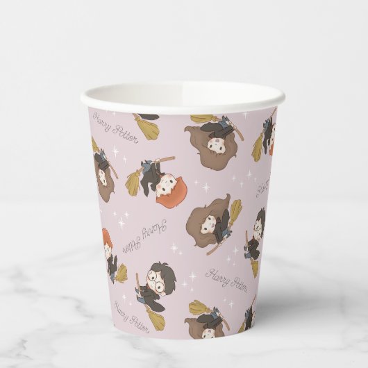 HARRY POTTER™、Harmioone、Ron 飛んでいる Pattern 紙コップ (左)